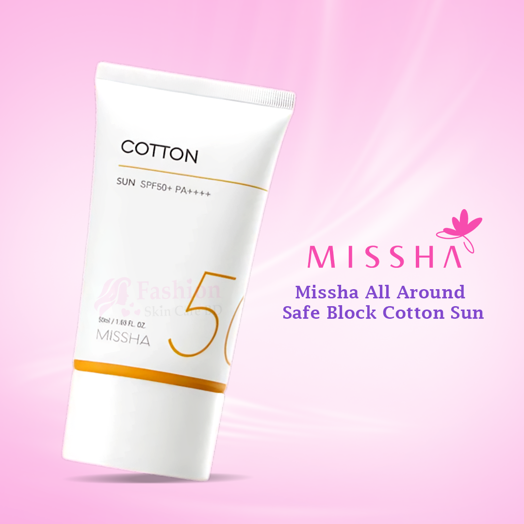 Missha All Around Safe Block Cotton Sun Missha All Around Safe Block Cotton Sun - Image 1