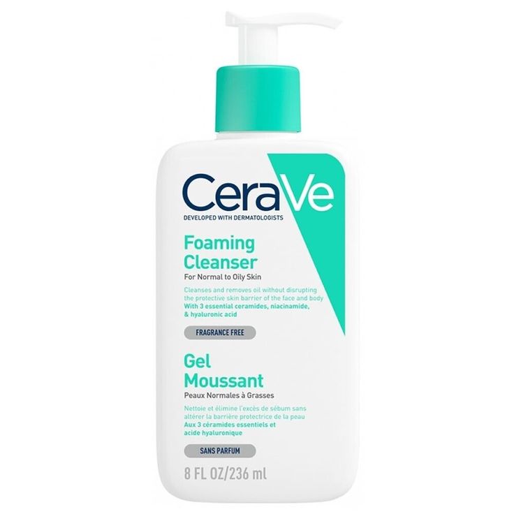 49366c753dd79d3a548a0c7fd4e0c370 Cerave Foaming Cleanser for Normal to Oily Skin 236ml - Image 1