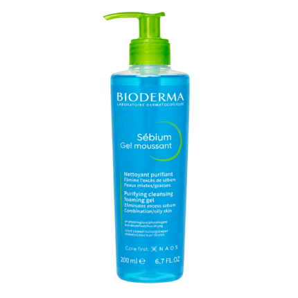 Bioderma Sebium Gel Moussant 200ml bottle