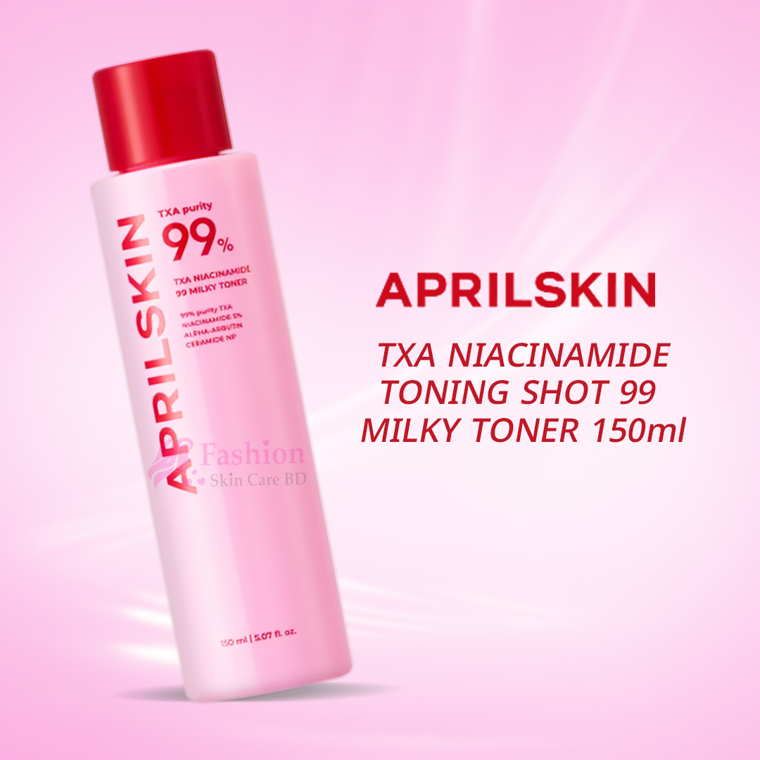 APRIL SKIN TXA NIACINAMIDE TONING SHOT 99 MILKY TONER 150ml 2 APRIL SKIN TXA NIACINAMIDE TONING SHOT 99 MILKY TONER 150ml - Image 1