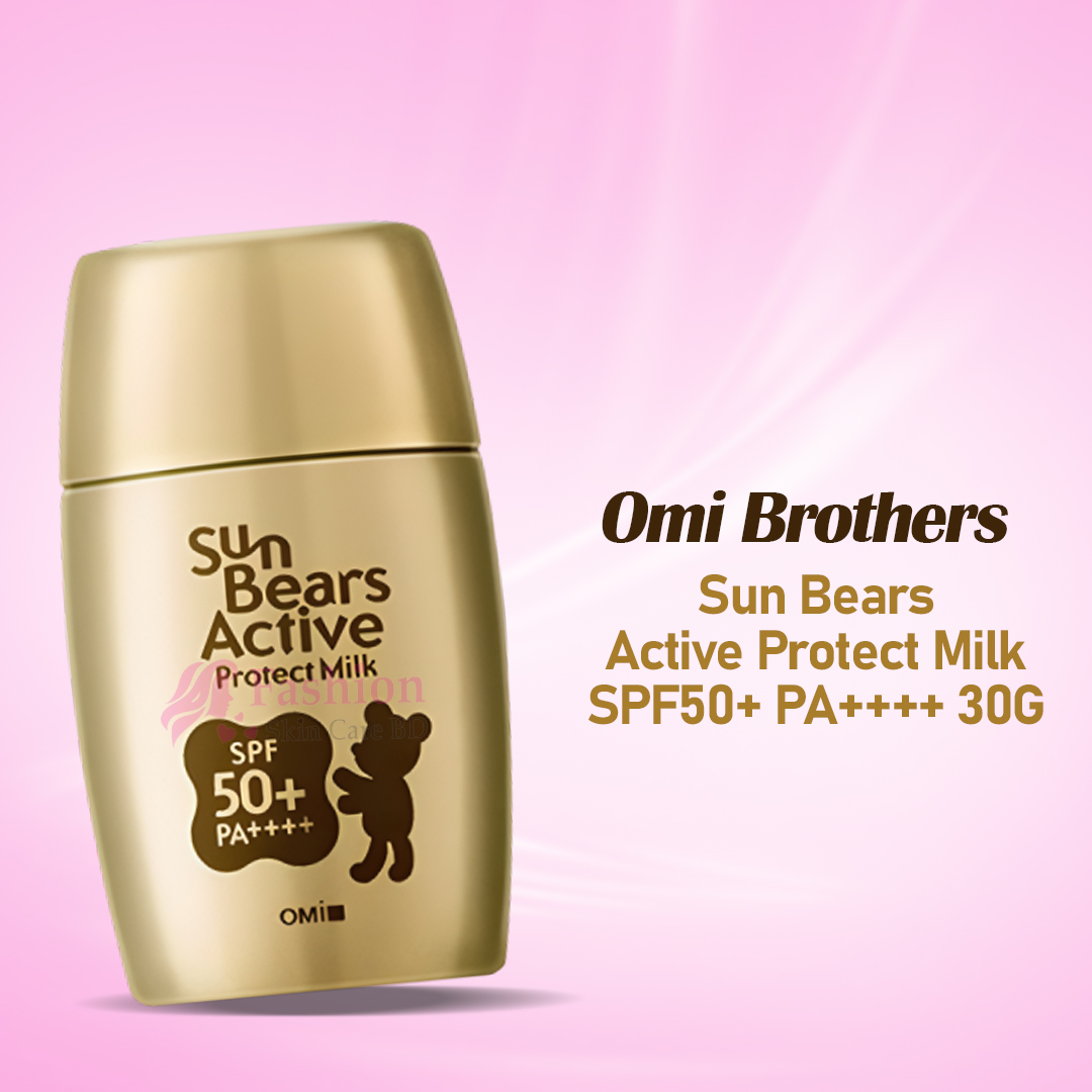 Omi Brothers Sun Bears Active Protect Milk SPF50+ PA++++ 30G Omi Brothers Sun Bears Active Protect Milk SPF50+ PA++++ 30G - Image 1