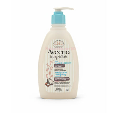 Aveeno Baby Daily Wash and Shampoo 354ml pump bottle